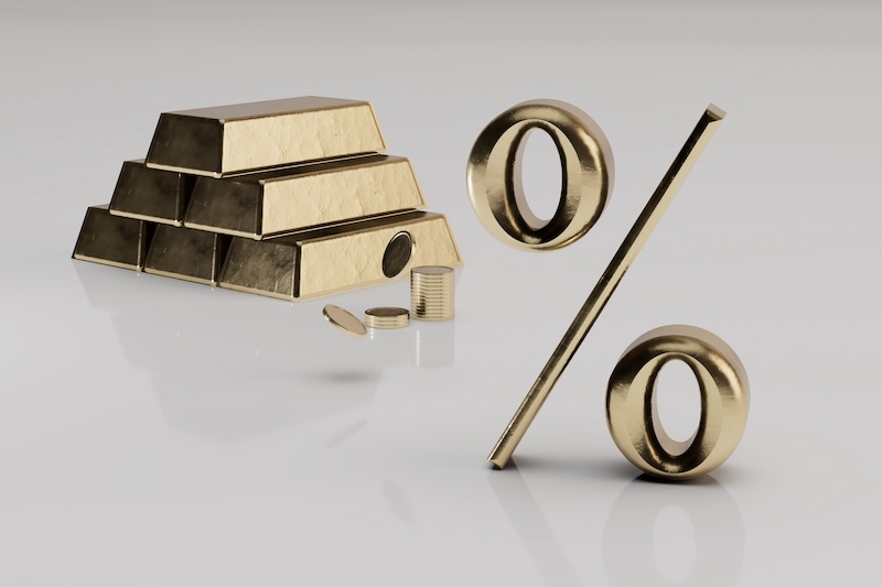 Guldtackor och procenttecken